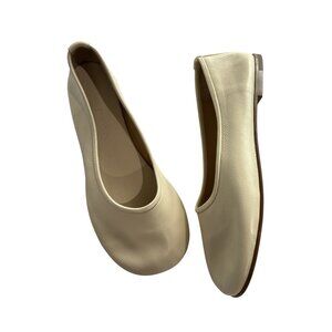 Dear Frances Cream Leather Rina Ballet Flats